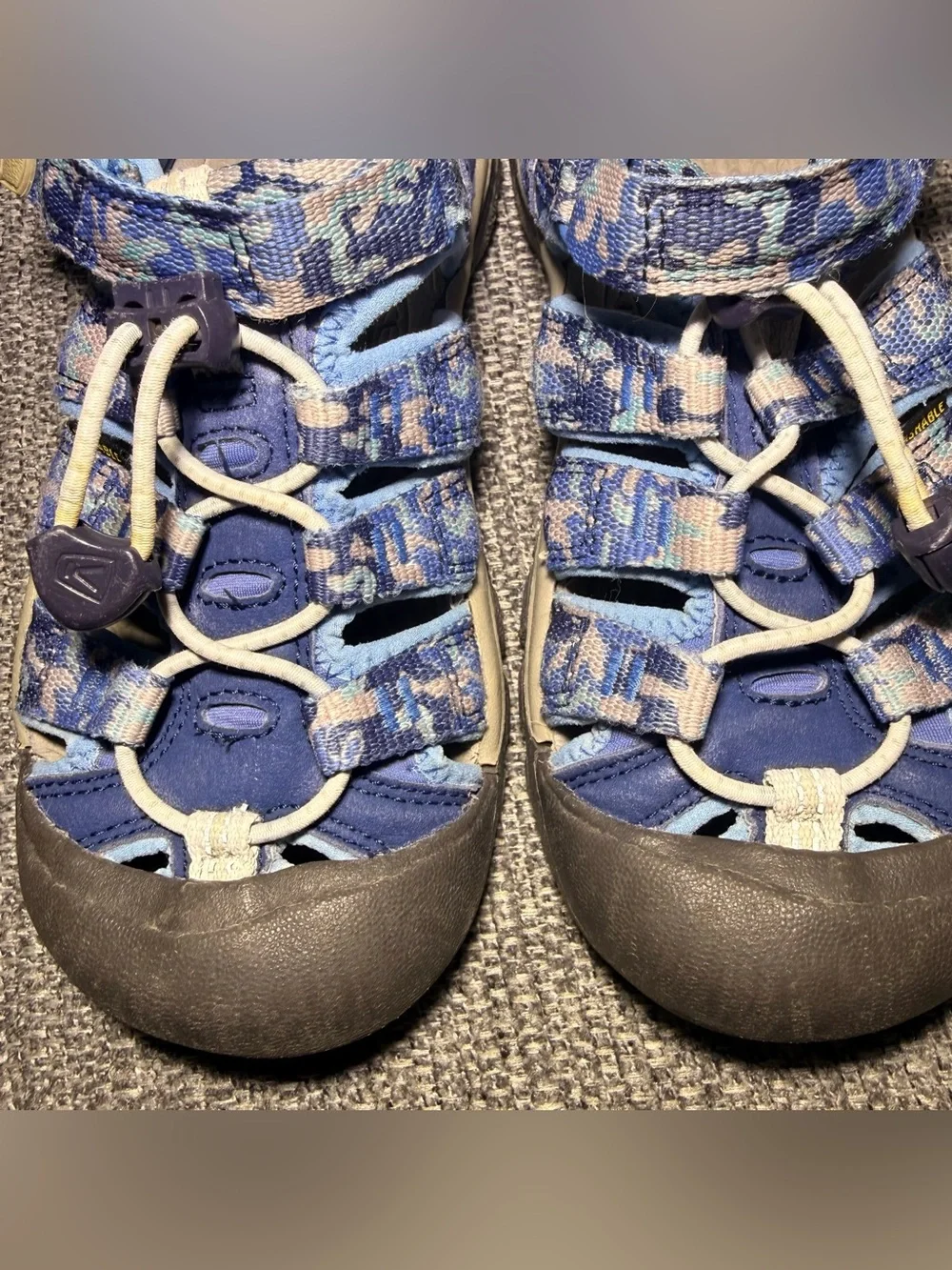 KEEN Newport H2 Blue Camo Waterproof Sports Hiking Sandals little Kids size 1.0